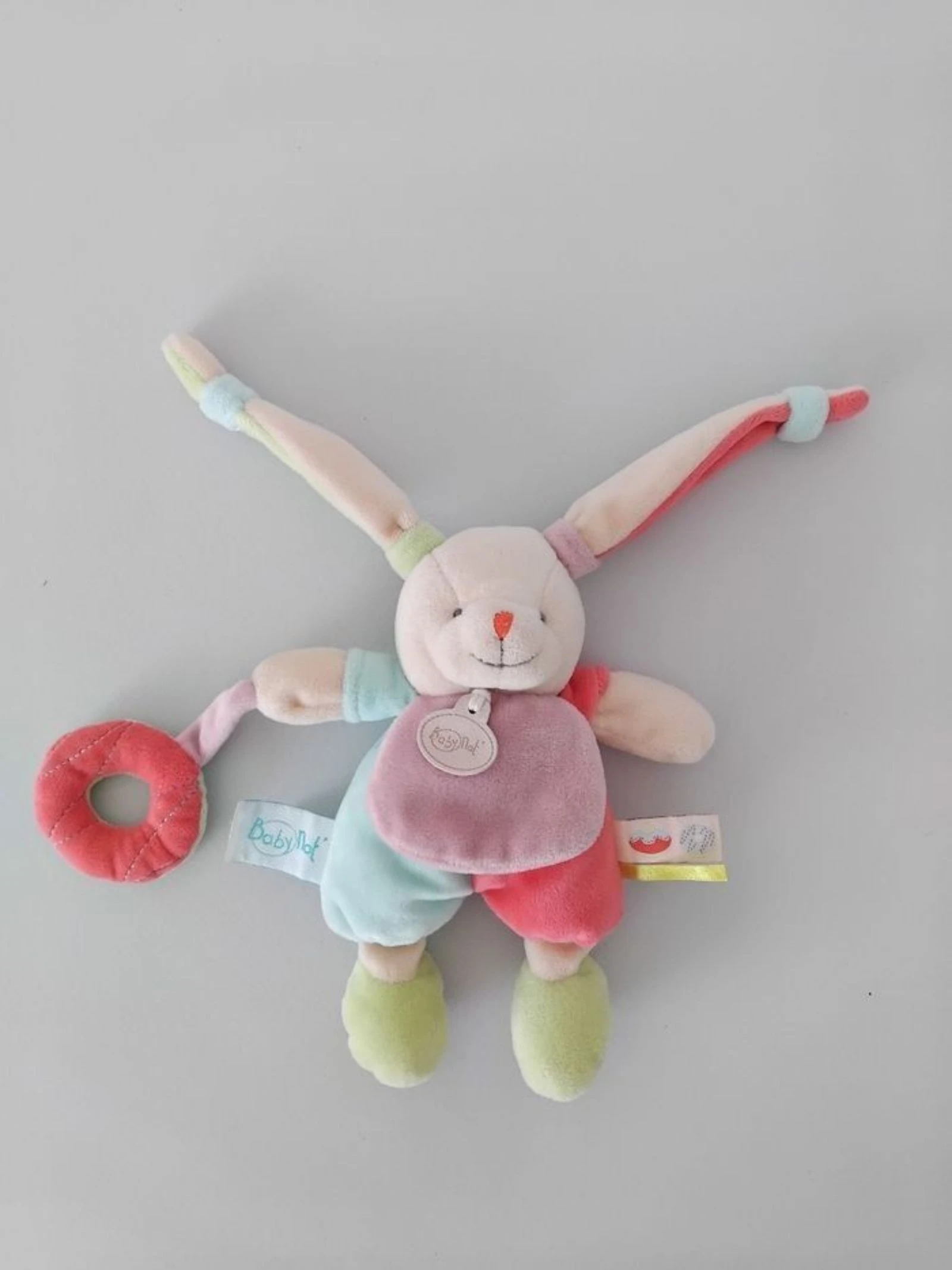 Doudou Lapin Hochet Baby Nat
